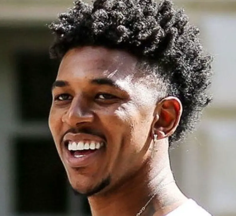 nick young haircut mohawk curls dreadlocks style with bald fade dreads with sponge - dreadlocks extensions