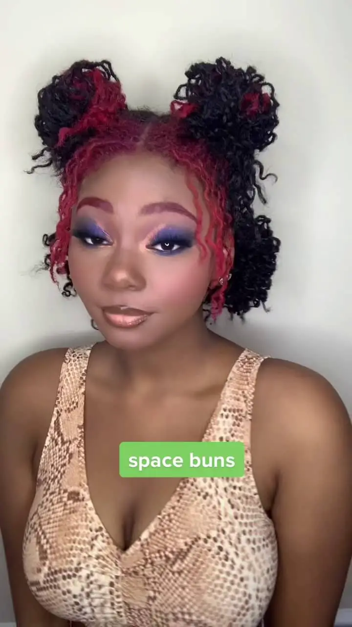 space buns - 2022 sisterlocks style