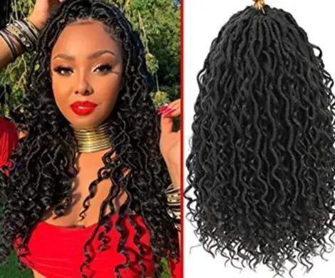 dreadlock extension: sambraid 6 packs faux curly locs crochet hair for black women 