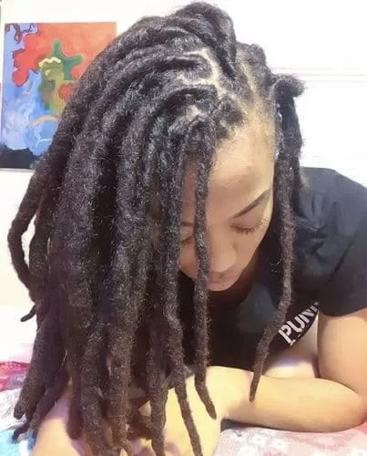 what does 60 dreads look like? here's everything you need to know + pictures : real life beautiful locs and the thickness is awesome