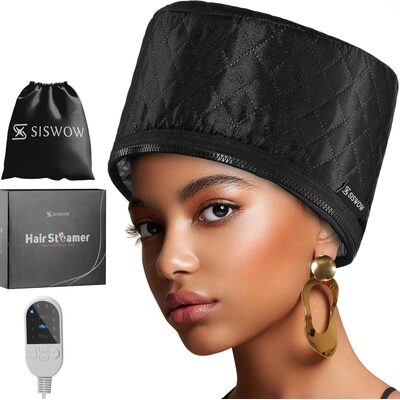 hair steamer for natural hair — heat cap conditioning tool for loctician salon