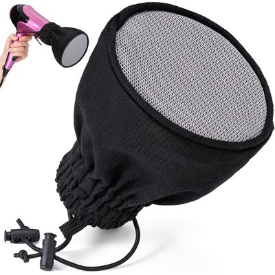 noverlife hair dryer diffuser, universal difuser cap for hair dryer attachment double-layer nylon hair dryer sock cover 