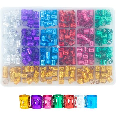 what jewelry and rings to wear in your dreadlocks? 5 best sets in 2026 - htwdreads - how to grow healthy dreadlocks 400pcs hair jewelry for braids, dreadlocks, beads, cuffs, rings & clips - colorful aluminum, adjustable metal hair acces
