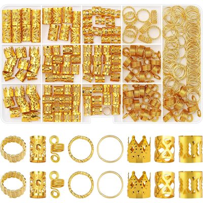 ¿qué joyas y anillos para mis dreads? los 5 mejores sets en 2026 - htwdreads - how to grow healthy dreadlocks etercycle 262 piezas de joyería para el cabello para trenzas, cuentas doradas para rastas de cabello, accesorios para el